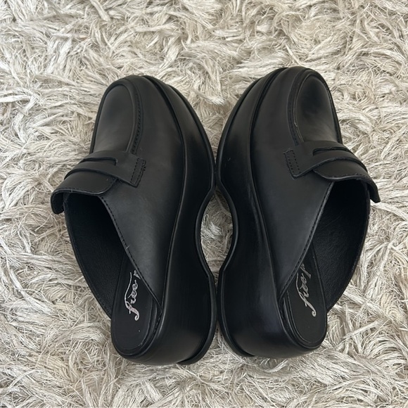 NWOB Free People Winston Black Leather
Platform Loafers Mules size 36 US 6 - Picture 13 of 15